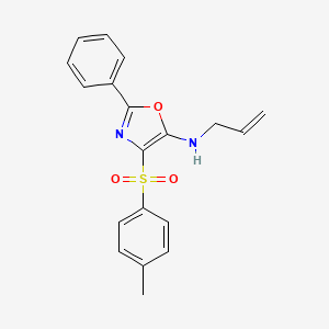 molecular formula C19H18N2O3S B4698018 N-allyl-4-[(4-methylphenyl)sulfonyl]-2-phenyl-1,3-oxazol-5-amine 