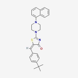 molecular formula C28H29N3OS B4698145 5-(4-tert-butylbenzylidene)-2-[4-(1-naphthyl)-1-piperazinyl]-1,3-thiazol-4(5H)-one 