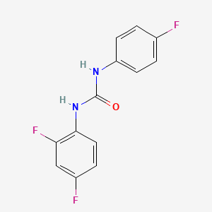 molecular formula C13H9F3N2O B4698175 N-(2,4-difluorophenyl)-N'-(4-fluorophenyl)urea 