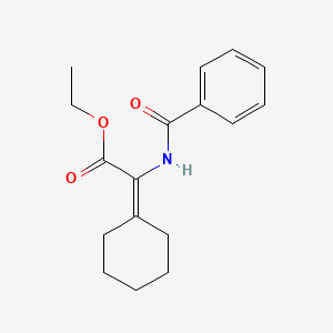 molecular formula C17H21NO3 B4698206 ethyl (benzoylamino)(cyclohexylidene)acetate CAS No. 19642-36-5