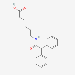 molecular formula C20H23NO3 B4698244 6-[(diphenylacetyl)amino]hexanoic acid 