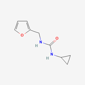 molecular formula C9H12N2O2 B4698260 N-cyclopropyl-N'-(2-furylmethyl)urea 
