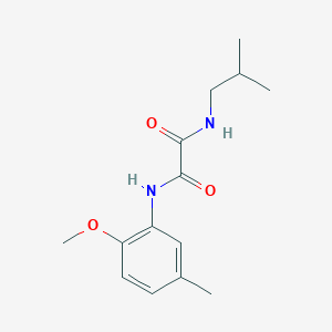 molecular formula C14H20N2O3 B4698264 N-isobutyl-N'-(2-methoxy-5-methylphenyl)ethanediamide 