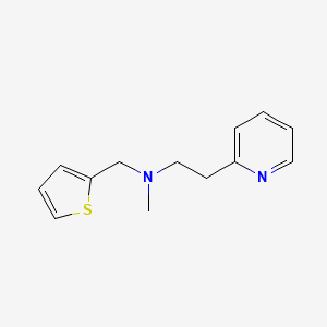molecular formula C13H16N2S B4698324 N-methyl-2-(2-pyridinyl)-N-(2-thienylmethyl)ethanamine 