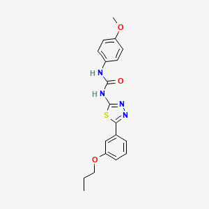molecular formula C19H20N4O3S B4698352 N-(4-methoxyphenyl)-N'-[5-(3-propoxyphenyl)-1,3,4-thiadiazol-2-yl]urea 