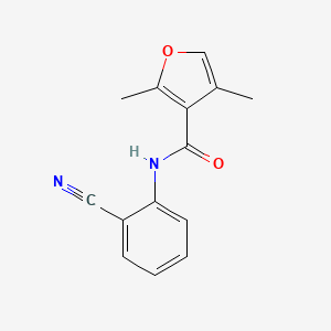 molecular formula C14H12N2O2 B4698369 N-(2-cyanophenyl)-2,4-dimethyl-3-furamide 