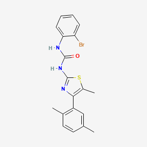 molecular formula C19H18BrN3OS B4698379 N-(2-bromophenyl)-N'-[4-(2,5-dimethylphenyl)-5-methyl-1,3-thiazol-2-yl]urea 