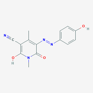 2-Hydroxy-5-[(4-hydroxyphenyl)diazenyl]-1,4-dimethyl-6-oxopyridine-3-carbonitrile