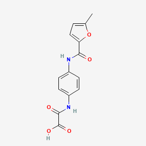 molecular formula C14H12N2O5 B4698466 ({4-[(5-methyl-2-furoyl)amino]phenyl}amino)(oxo)acetic acid 