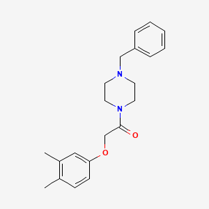molecular formula C21H26N2O2 B4698467 1-benzyl-4-[(3,4-dimethylphenoxy)acetyl]piperazine 