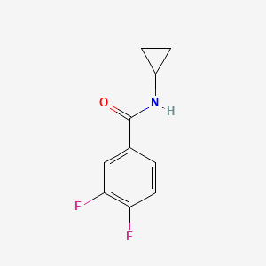 molecular formula C10H9F2NO B4698495 N-cyclopropyl-3,4-difluorobenzamide 