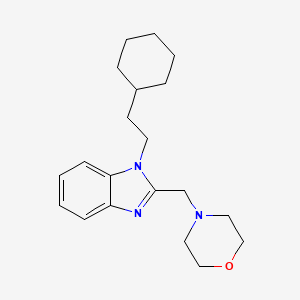 molecular formula C20H29N3O B4698560 1-(2-cyclohexylethyl)-2-(4-morpholinylmethyl)-1H-benzimidazole 