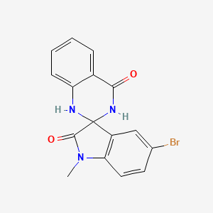 molecular formula C16H12BrN3O2 B4698635 5-bromo-1-methyl-1'H-spiro[indole-3,2'-quinazoline]-2,4'(1H,3'H)-dione 