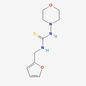 molecular formula C10H15N3O2S B4698678 N-(2-furylmethyl)-N'-4-morpholinylthiourea 