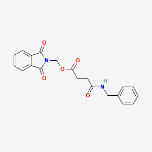 molecular formula C20H18N2O5 B4698700 (1,3-dioxo-1,3-dihydro-2H-isoindol-2-yl)methyl 4-(benzylamino)-4-oxobutanoate 