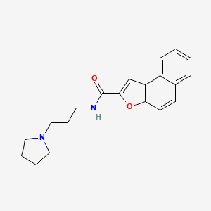 molecular formula C20H22N2O2 B4698702 N-[3-(1-pyrrolidinyl)propyl]naphtho[2,1-b]furan-2-carboxamide 