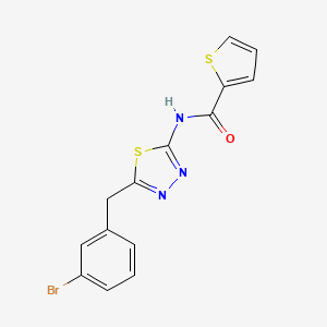 molecular formula C14H10BrN3OS2 B4698716 N-[5-(3-bromobenzyl)-1,3,4-thiadiazol-2-yl]-2-thiophenecarboxamide 