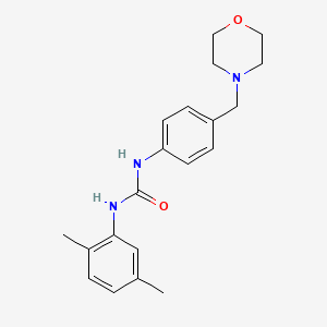 molecular formula C20H25N3O2 B4698790 N-(2,5-dimethylphenyl)-N'-[4-(4-morpholinylmethyl)phenyl]urea 