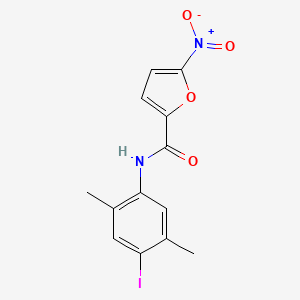 molecular formula C13H11IN2O4 B4698793 N-(4-iodo-2,5-dimethylphenyl)-5-nitro-2-furamide 