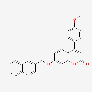 molecular formula C27H20O4 B4698810 4-(4-methoxyphenyl)-7-(2-naphthylmethoxy)-2H-chromen-2-one 