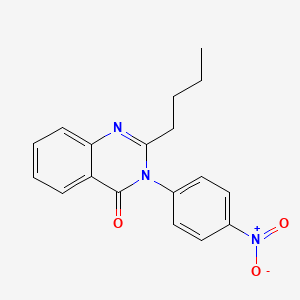 molecular formula C18H17N3O3 B4698818 2-butyl-3-(4-nitrophenyl)-4(3H)-quinazolinone 