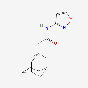 molecular formula C15H20N2O2 B4698935 2-(1-adamantyl)-N-3-isoxazolylacetamide 
