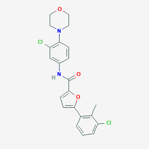 molecular formula C22H20Cl2N2O3 B469900 5-(3-chloro-2-methylphenyl)-N-[3-chloro-4-(4-morpholinyl)phenyl]-2-furamide CAS No. 383903-53-5