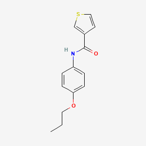 molecular formula C14H15NO2S B4699072 N-(4-propoxyphenyl)-3-thiophenecarboxamide 