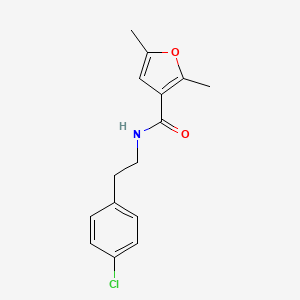 molecular formula C15H16ClNO2 B4699133 N-[2-(4-chlorophenyl)ethyl]-2,5-dimethyl-3-furamide 