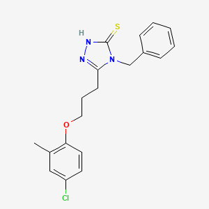 4-benzyl-5-[3-(4-chloro-2-methylphenoxy)propyl]-4H-1,2,4-triazole-3-thiol