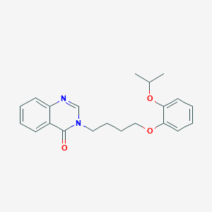 molecular formula C21H24N2O3 B4699200 3-[4-(2-isopropoxyphenoxy)butyl]-4(3H)-quinazolinone 