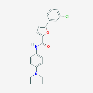 molecular formula C21H21ClN2O2 B469921 5-(3-chlorophenyl)-N-[4-(diethylamino)phenyl]-2-furamide CAS No. 355412-52-1