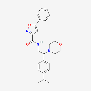 N-[2-(4-isopropylphenyl)-2-(4-morpholinyl)ethyl]-5-phenyl-3-isoxazolecarboxamide