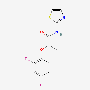2-(2,4-difluorophenoxy)-N-1,3-thiazol-2-ylpropanamide