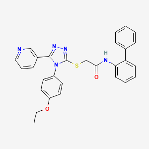 N-2-biphenylyl-2-{[4-(4-ethoxyphenyl)-5-(3-pyridinyl)-4H-1,2,4-triazol-3-yl]thio}acetamide