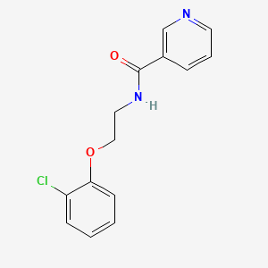 molecular formula C14H13ClN2O2 B4699334 N-[2-(2-chlorophenoxy)ethyl]nicotinamide 