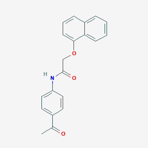 molecular formula C20H17NO3 B469935 N-(4-acetylphenyl)-2-(naphthalen-1-yloxy)acetamide CAS No. 325745-04-8