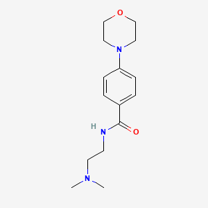molecular formula C15H23N3O2 B4699374 N-[2-(dimethylamino)ethyl]-4-(4-morpholinyl)benzamide 