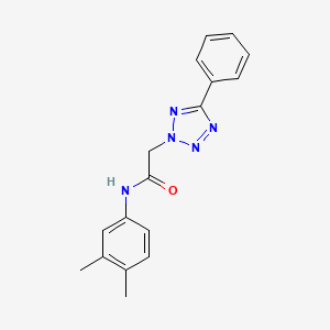 molecular formula C17H17N5O B4699430 N-(3,4-dimethylphenyl)-2-(5-phenyl-2H-tetrazol-2-yl)acetamide 