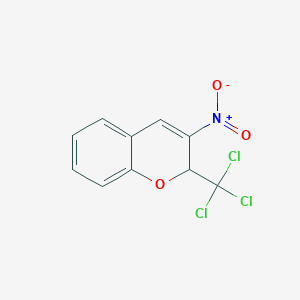 molecular formula C10H6Cl3NO3 B4699490 3-硝基-2-(三氯甲基)-2H-色烯 