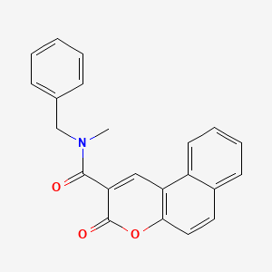 molecular formula C22H17NO3 B4699496 N-benzyl-N-methyl-3-oxo-3H-benzo[f]chromene-2-carboxamide 