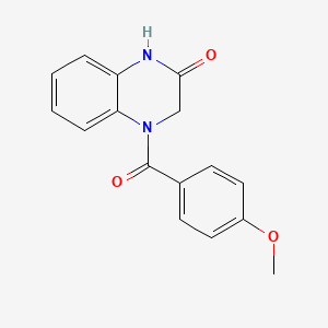 molecular formula C16H14N2O3 B4699521 4-(4-methoxybenzoyl)-3,4-dihydro-2(1H)-quinoxalinone 