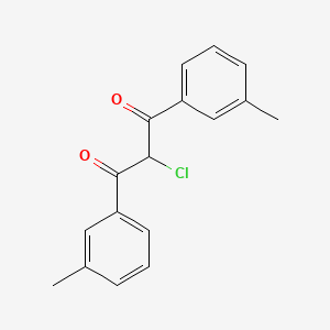 molecular formula C17H15ClO2 B4699618 2-chloro-1,3-bis(3-methylphenyl)-1,3-propanedione CAS No. 832738-25-7