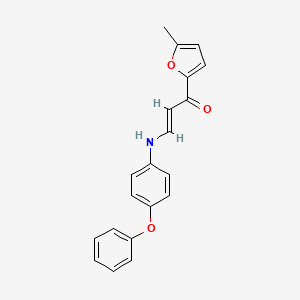 molecular formula C20H17NO3 B4699636 1-(5-methyl-2-furyl)-3-[(4-phenoxyphenyl)amino]-2-propen-1-one 