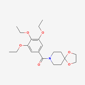 molecular formula C20H29NO6 B4699650 8-(3,4,5-triethoxybenzoyl)-1,4-dioxa-8-azaspiro[4.5]decane 