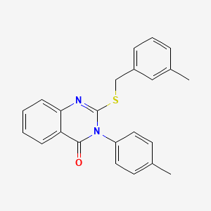 molecular formula C23H20N2OS B4699670 2-[(3-methylbenzyl)thio]-3-(4-methylphenyl)-4(3H)-quinazolinone CAS No. 476486-18-7