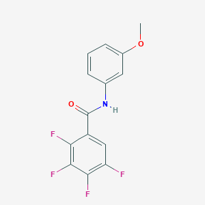 molecular formula C14H9F4NO2 B4699765 2,3,4,5-tetrafluoro-N-(3-methoxyphenyl)benzamide 