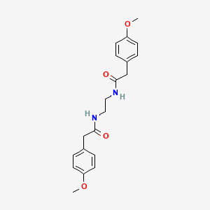 molecular formula C20H24N2O4 B4699801 N,N'-1,2-ethanediylbis[2-(4-methoxyphenyl)acetamide] 