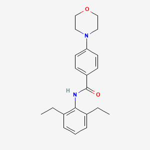 molecular formula C21H26N2O2 B4699802 N-(2,6-diethylphenyl)-4-(4-morpholinyl)benzamide 