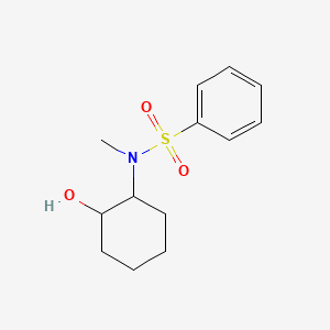 molecular formula C13H19NO3S B4699812 N-(2-hydroxycyclohexyl)-N-methylbenzenesulfonamide 